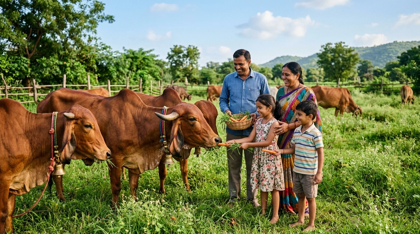 Gau Vasundhara Sanctuary Day Visit & Gau Seva Experience